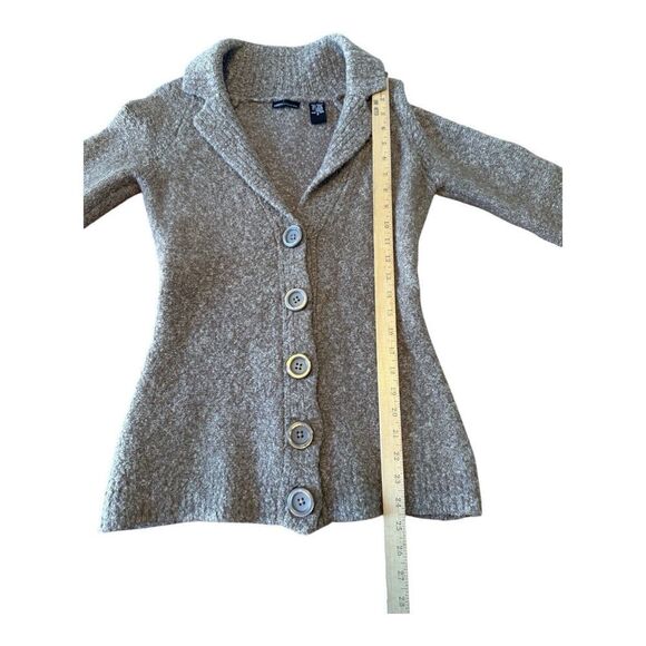 Moda International cardigan sweater brown Size S Wool Blend - Picture 7 of 8